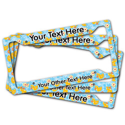 Rubber Duckies & Flowers License Plate Frame (Personalized)