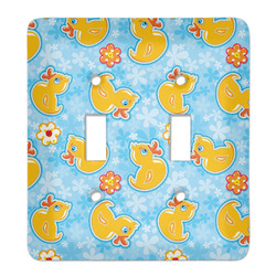 Rubber Duckies & Flowers Light Switch Cover (2 Toggle Plate)