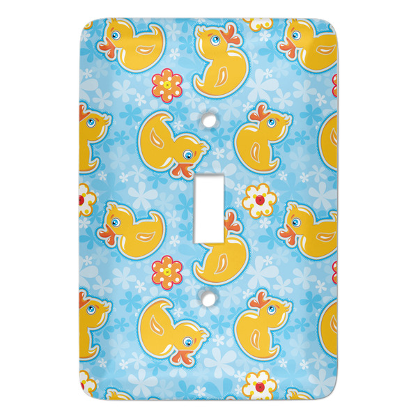 Custom Rubber Duckies & Flowers Light Switch Cover