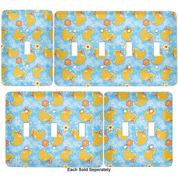 Rubber Duckies & Flowers Light Switch Covers all sizes