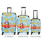 Rubber Duckies & Flowers Luggage Bags all sizes - With Handle