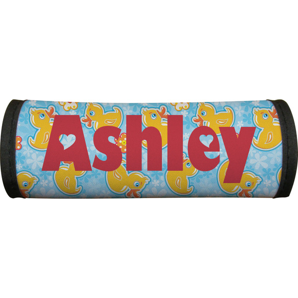 Rubber Duckies & Flowers Luggage Handle Wrap