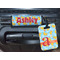 Rubber Duckies & Flowers Luggage Wrap & Tag