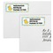 Rubber Duckies & Flowers Mailing Labels - Double Stack Close Up