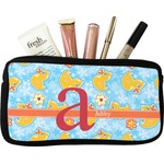 Rubber Duckies & Flowers Makeup / Cosmetic Bag - Small (Personalized)