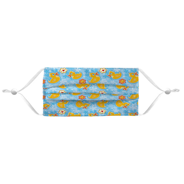 Rubber Duckies & Flowers Mask - Pleated (new) APPROVAL