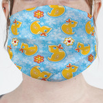 Rubber Duckies & Flowers Face Mask Cover