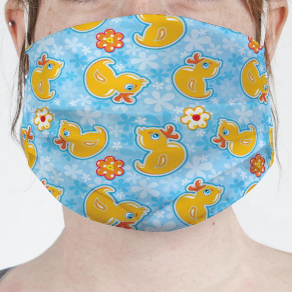 Custom Rubber Duckies & Flowers Face Mask Cover