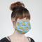Rubber Duckies & Flowers Mask - Quarter View on Girl