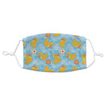 Rubber Duckies & Flowers Adult Cloth Face Mask