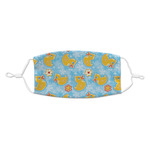 Rubber Duckies & Flowers Kid's Cloth Face Mask