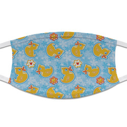 Rubber Duckies & Flowers Cloth Face Mask (T-Shirt Fabric)
