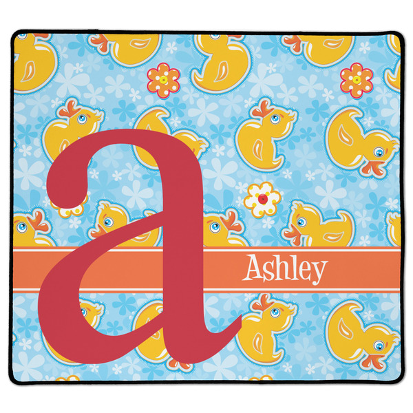 Custom Rubber Duckies & Flowers XL Gaming Mouse Pad - 18" x 16" (Personalized)