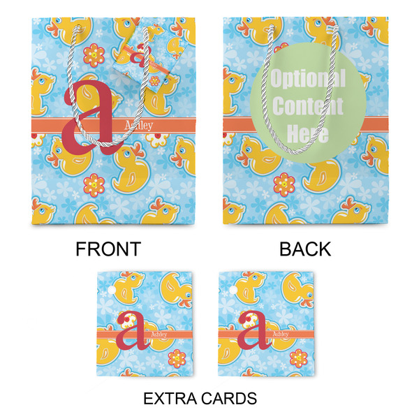 Rubber Duckies & Flowers Medium Gift Bag - Approval