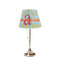 Rubber Duckies & Flowers Poly Film Empire Lampshade - On Stand