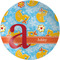 Rubber Duckies & Flowers Melamine Plate 8 inches