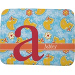 Rubber Duckies & Flowers Memory Foam Bath Mat - 48"x36" (Personalized)