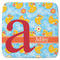 Rubber Duckies & Flowers Memory Foam Bath Mat - 48"x48" (Personalized)