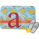 Rubber Duckies & Flowers Memory Foam Bath Mat - 24"x17" (Personalized)