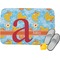 Rubber Duckies & Flowers Memory Foam Bath Mat - 24"x17" (Personalized)