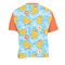 Rubber Duckies & Flowers Men's Crew Neck T Shirt Medium - Back