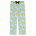 Rubber Duckies & Flowers Mens Pajama Pants - XS