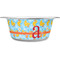 Rubber Duckies & Flowers Stainless Steel Dog Bowl (Personalized)