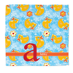Rubber Duckies & Flowers Microfiber Dish Rag (Personalized)