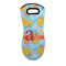 Rubber Duckies & Flowers Neoprene Oven Mitt - Single w/ Name and Initial