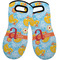 Rubber Duckies & Flowers Neoprene Oven Mitts - Set of 2 w/ Name and Initial