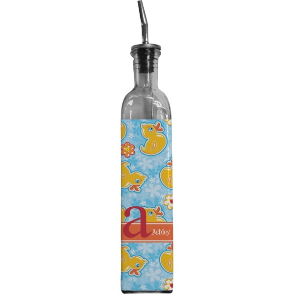 Custom Rubber Duckies & Flowers Oil Dispenser Bottle (Personalized)