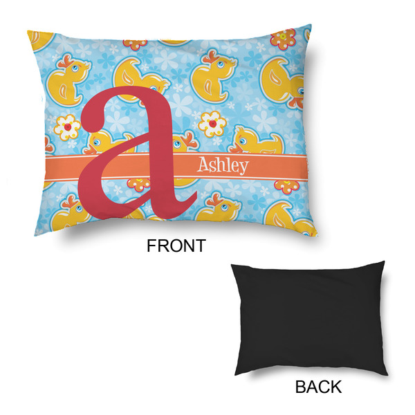 Rubber Duckies & Flowers Outdoor Dog Beds - Medium - APPROVAL