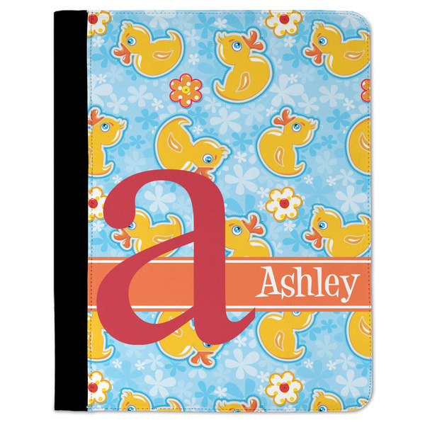 Custom Rubber Duckies & Flowers Padfolio Clipboard - Large (Personalized)