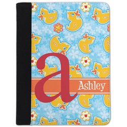 Rubber Duckies & Flowers Padfolio Clipboard - Small (Personalized)