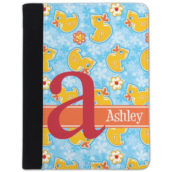 Custom Rubber Duckies & Flowers Padfolio Clipboard - Small (Personalized)