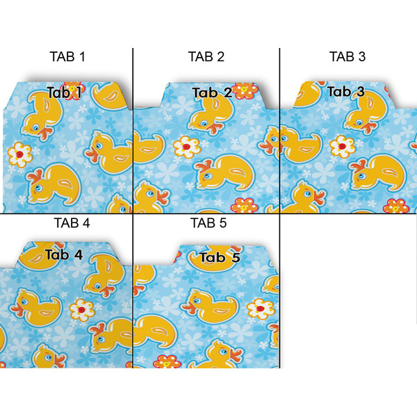 Rubber Duckies & Flowers Page Dividers - Set of 5 - Approval