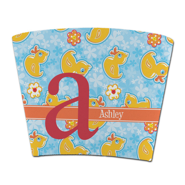Custom Rubber Duckies & Flowers Party Cup Sleeve - without bottom (Personalized)