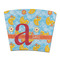Rubber Duckies & Flowers Party Cup Sleeves - without bottom - FRONT (flat)