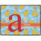 Rubber Duckies & Flowers Personalized Door Mat - 24x18 (APPROVAL)