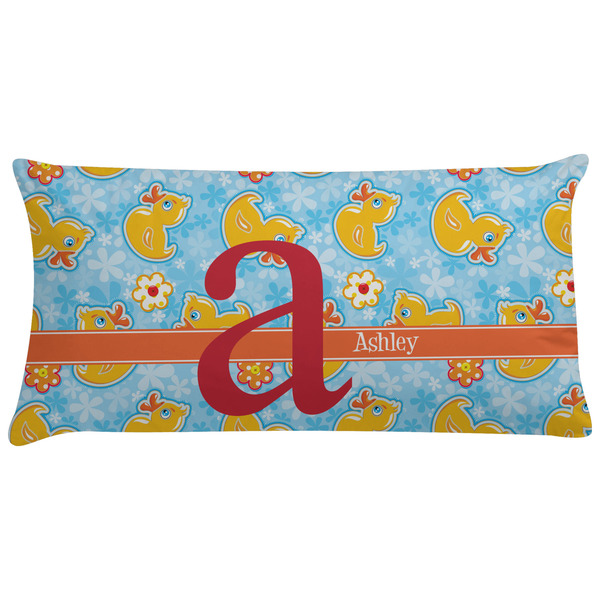 Custom Rubber Duckies & Flowers Pillow Case (Personalized)