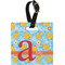 Rubber Duckies & Flowers Personalized Square Luggage Tag