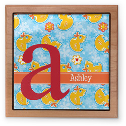 Rubber Duckies & Flowers Pet Urn w/ Name and Initial