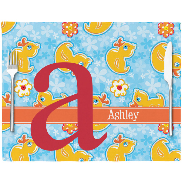 Rubber Duckies & Flowers Placemat with Props