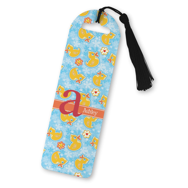 Custom Rubber Duckies & Flowers Plastic Bookmark (Personalized)