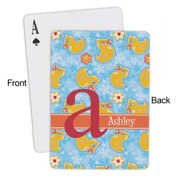 Rubber Duckies & Flowers Playing Cards - Approval