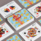 Rubber Duckies & Flowers Playing Cards - Front & Back View