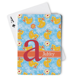 Rubber Duckies & Flowers Playing Cards (Personalized)