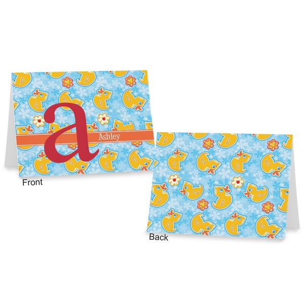 Rubber Duckies & Flowers Postcard - Front and Back