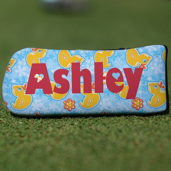 Custom Rubber Duckies & Flowers Blade Putter Cover (Personalized)