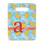 Rubber Duckies & Flowers Rectangular Trivet with Handle (Personalized)